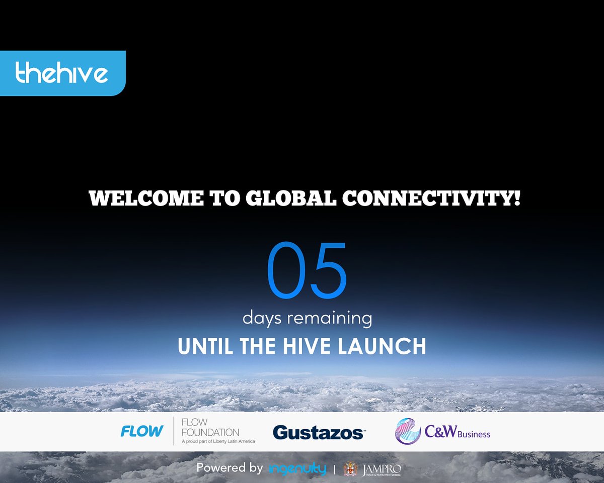HiveFreelancing's tweet photo. Welcome to global connectivity!
5 days until the launch of The Hive!
#TheHive #ConnectWithTheHive #HiveCommunity
#Freelancers #Employers #TheHiveJamaica https://t.co/01eFzQCr6F