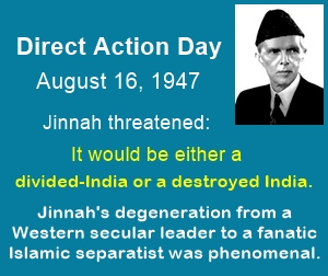 Jinnah realised that he cannot become the 1st PM of an independent India & shifted his focus on the demand of a separate Muslim state.Saying good-bye to any form of Constitutional possibility, the Muslim League gave a call to Muslims to observe 16th Aug 1946 as  #DirectActionDay