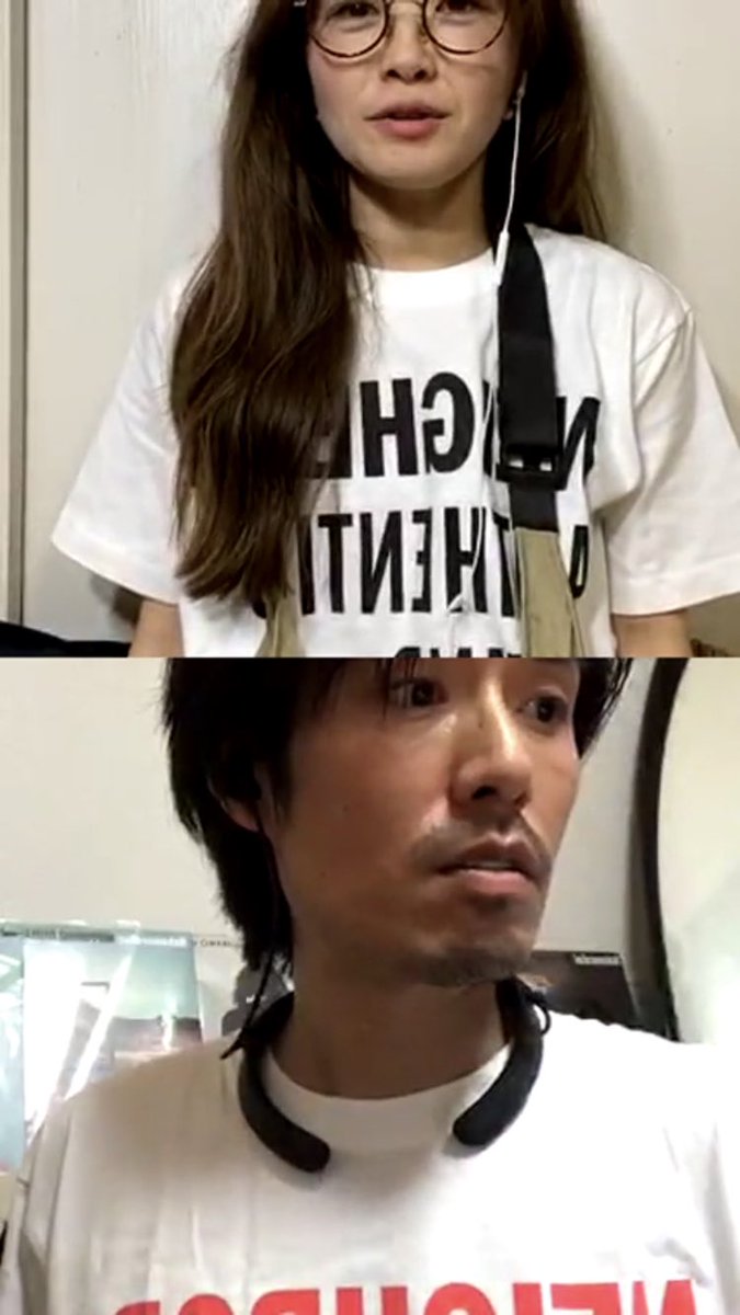 Hir0shiKawamura's tweet photo. 先週のTV髭男裏話からの
Emiちゃんの髪型も本番中なぜか変わって
最後には発表。。。笑笑
詳しくは消える前にアーカイブもぜひぜひ🔥
https://t.co/iyrI2lqbaZ
#NakamuraEmi #カワムラヒロシ #インスタトーク #NeighborTシャツ #TV裏話 #髭男 #本当にいいバンドです #Laghter https://t.co/550Fp7LaJV