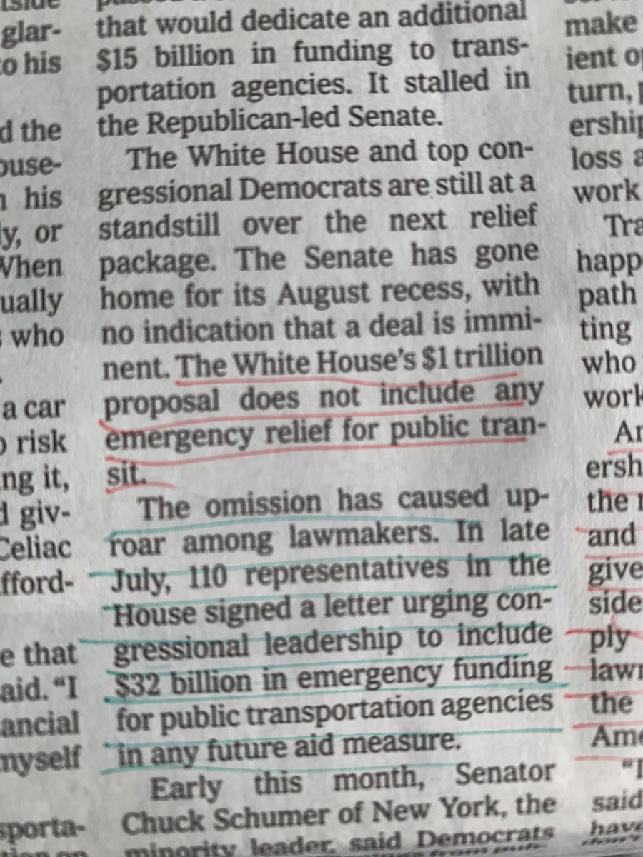 Yes, I take notes on  @nytimes esp when the article is about public transit and pinpoints racial inequities, and the importance of public transit to the health of our collective economy.  #America  #Minnesota  #mnleg  #finishnorthstar THREAD
