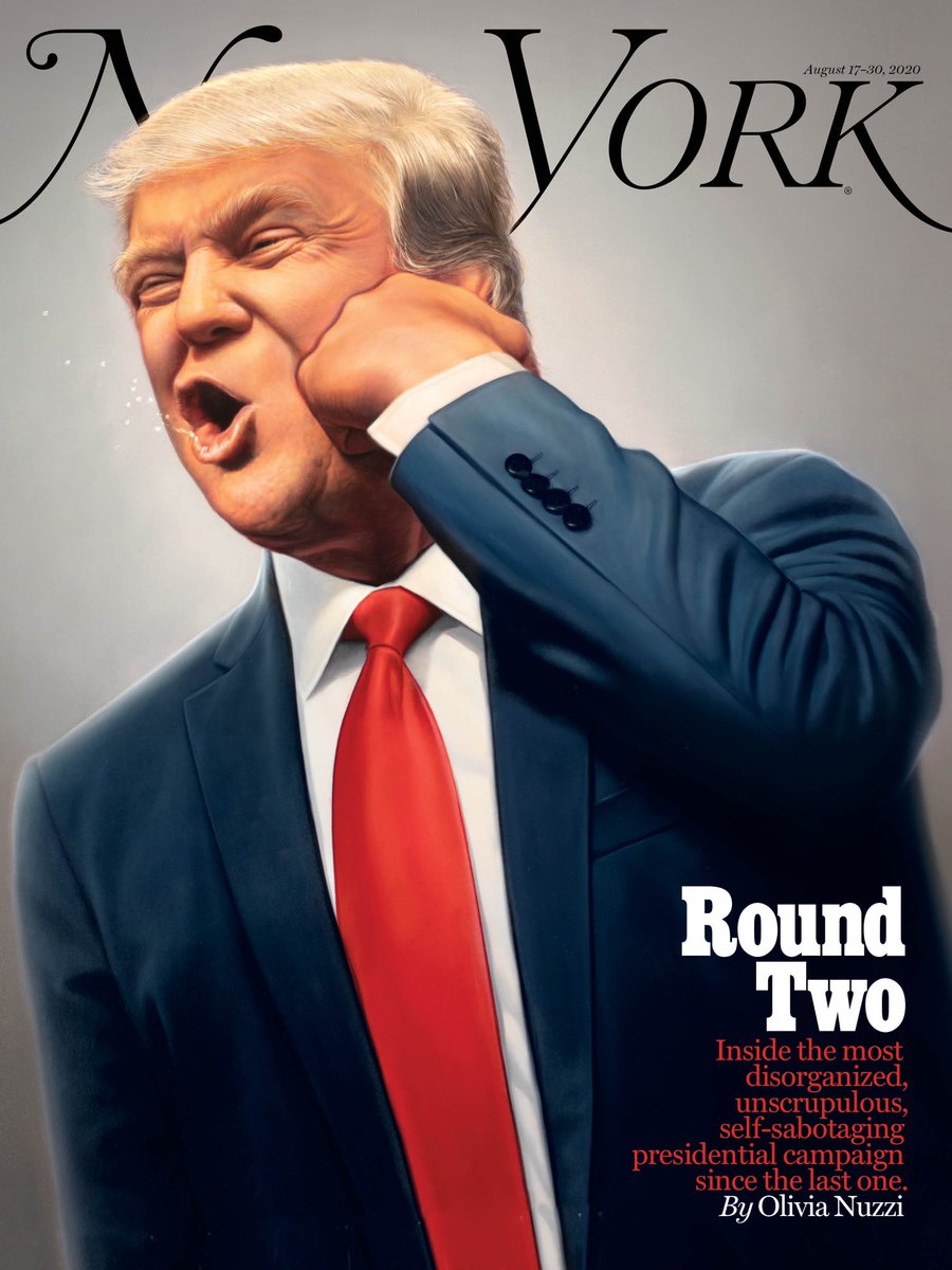 On the cover of  @nymag: the story of The Trump campaign, based on my interviews with more than 30 sources from the 2020 & 2016 campaigns, Republicans in politics & government at all levels, & people serving at the highest ranks of the Trump administration.  https://nymag.com/intelligencer/article/donald-trump-reelection-campaign-2020.html