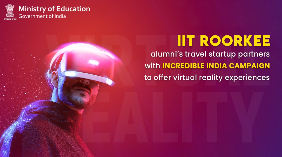 #AatmaNirbharBharat 
A Travel-Tech startup 'OutsiteVR' established by alumni of <a href="/iitroorkee/">IIT Roorkee</a>, Amit Singh and Mayur Karodia will work with <a href="/tourismgoi/">Ministry of Tourism</a>'s <a href="/incredibleindia/">Incredible!ndia</a> campaign, to offer interactive #VirtualReality experiences of touristic destinations to the users.