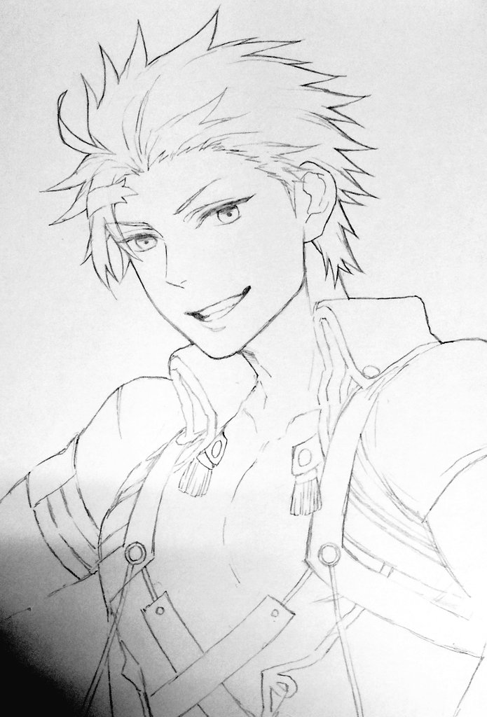 今日頑張って描いてたんですけど最近はもう何度描いてもガウェインはもっとかっこいいのに全然描ききれない…てなる。 