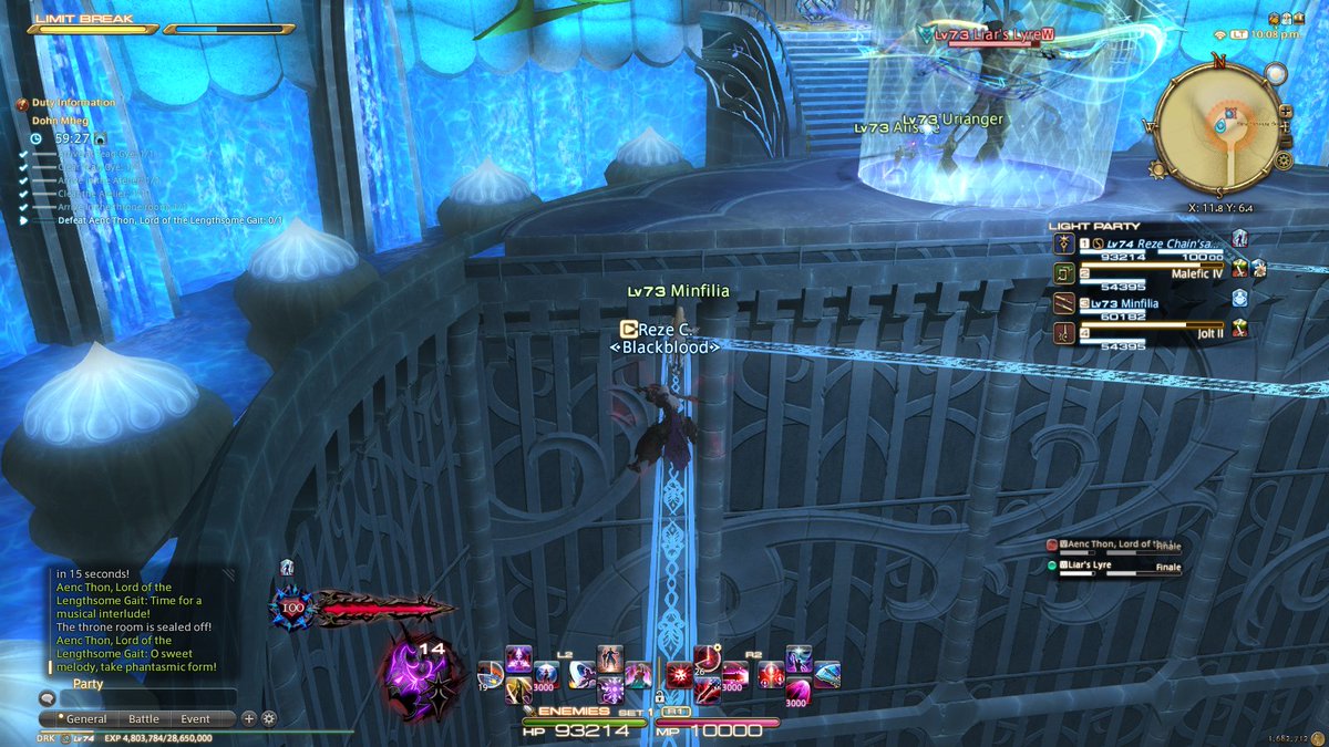 not pictured: me trying to be slick and using Plunge  #FFXIV_SH