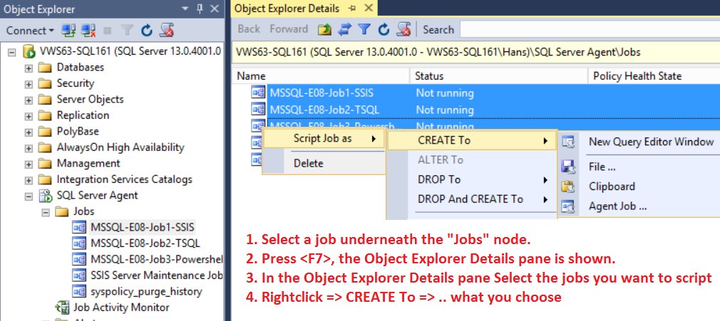 HansMichielscom's tweet photo. Making your SQL Agent job scripts generic for all servers https://t.co/P0dIZ0gjk2 #SQLServer #SQLAgent https://t.co/VKfJJyQt3F