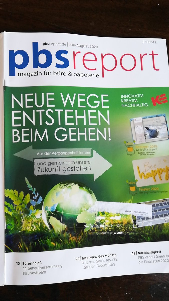 imcopex_gmbh's tweet image. Die aktuelle #pbsreport widmet sich dem Thema #nachhaltigkeit. Die #paperworld2021 übrigens auch. Sehr gut!