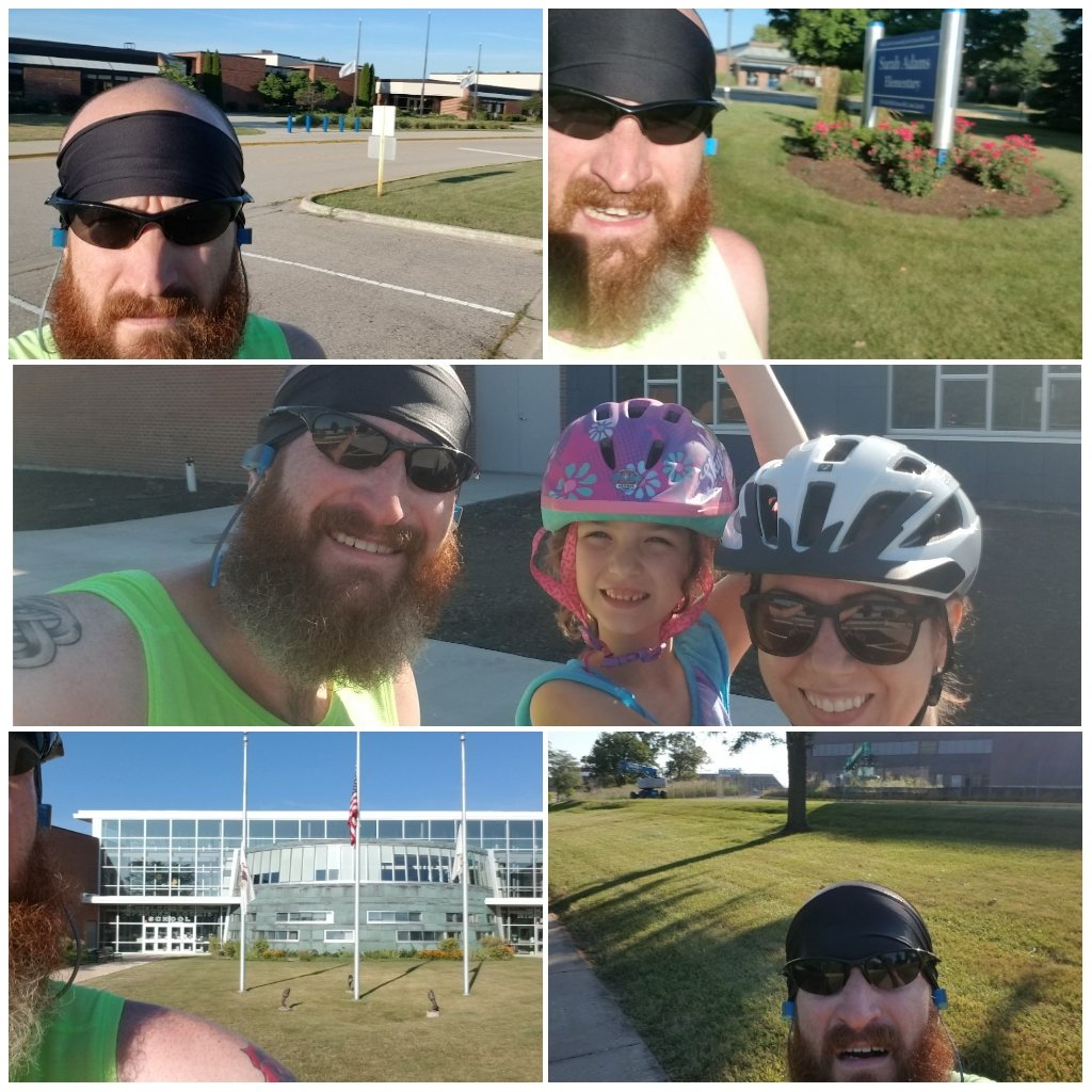 54treagan54's tweet photo. I stopped by all of the D95 schools on my run this morning. I'm going to simply call this one the D95 Run. 9 miles, 5 photo stops. Wishing everyone the best this school year! Big thanks to @tasreagan and the kiddo for joining me on the last half mile. Great way to finish the run! https://t.co/HdmZxvCG0t