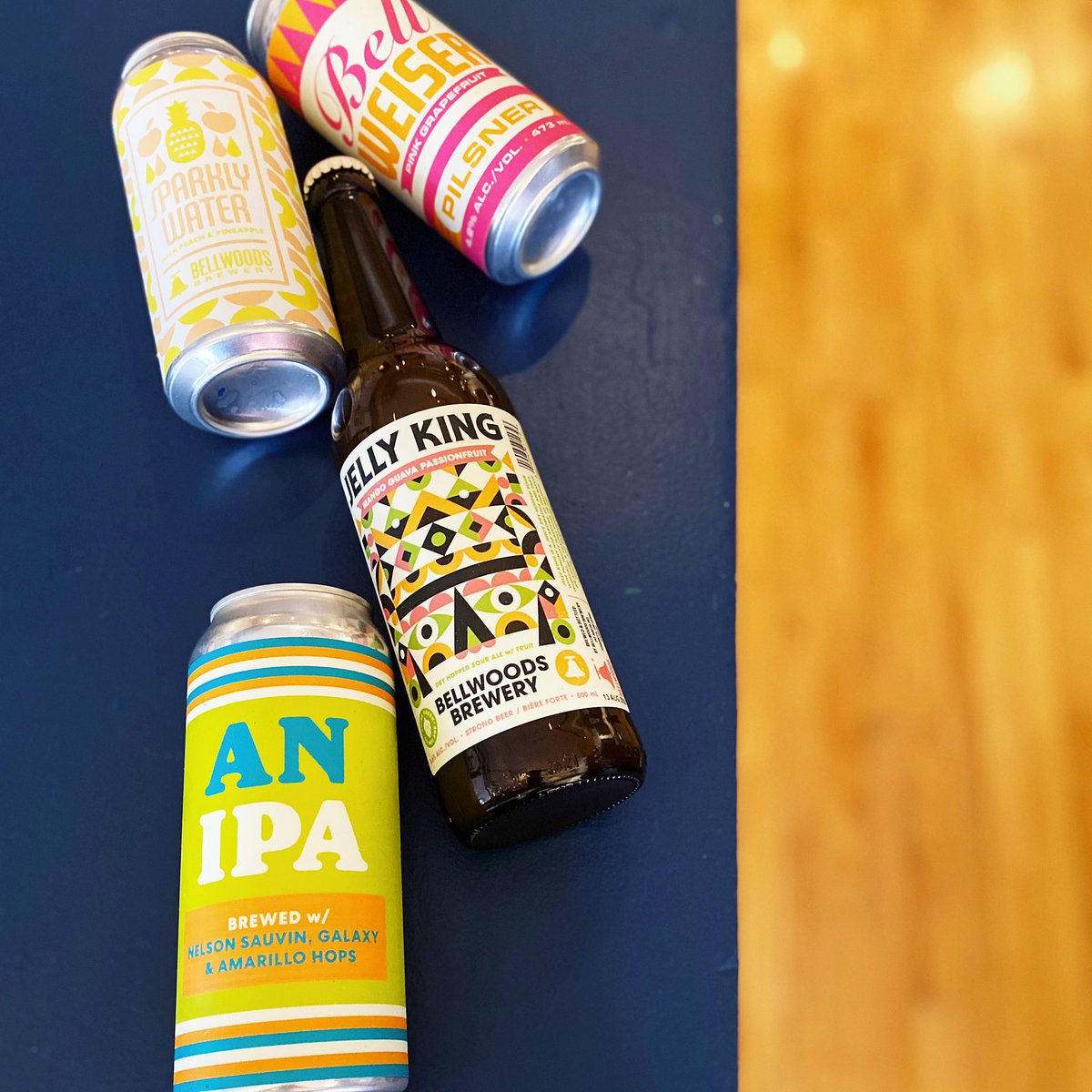 4 new <a href="/bellwoodsbeer/">Bellwoods Brewery</a> treats in the fridge to start the day. 
Bellweiser Pilsner w/ grapefruit.
Fizzy water (not beer) w/ peach + pineapple
Jelly king sour w/ mango guava and passionfruit
An IPA w/ Nelson sauvin, galaxy and Amarillo. 
Open 11-5 Sunday!
