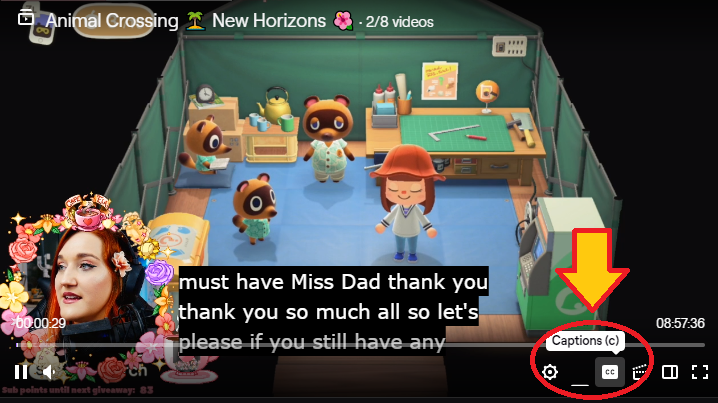 The OBS extension enables native captions in the video player, making it easy for viewers to turn them on and off. With the plugin, the captions will also be available on your VODs, which is a great way to offer inclusivity even for your non-live content 