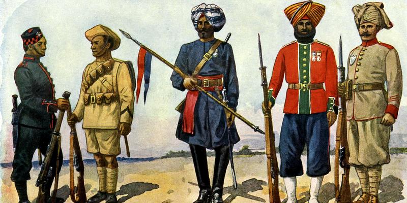 प्रथम विश्व युद्ध के दौरान भारत ने 1,40,000 से अधिक सिपाहियों और मज़दूरों को पश्चिमी मोर्चे पर भेजा। लड़ाकों में से 8,550 से अधिक की मौत हुई और मृतकों में से लगभग 5,000 की अंत्येष्टि नहीं हो पाई।