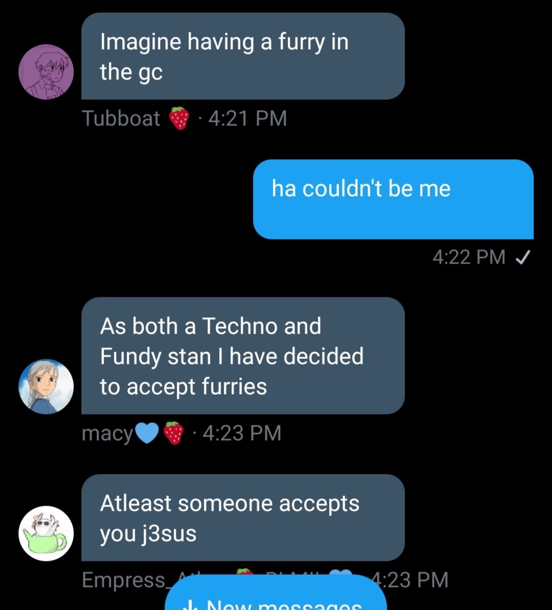 here we go.getting bullied for being a fundy kinnie: a thread