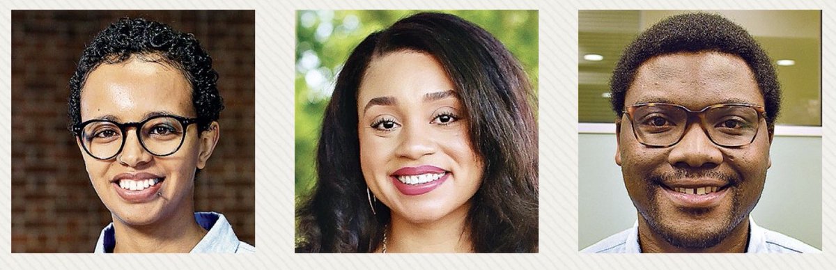 In honor of #BlackInChem - shout out to the outstanding scientists and amazing individuals #CASFutureLeaders who inspire me:
Mahlet Garedew <a href="/mahletgaredew/">Mahlet Garedew</a>, Arianne C. Hunter @Dr_AriHunter &amp; Dickson Mambwe <a href="/DicksonMEdCm/">Dicks⌬n Mambwe</a>

🙌🏼 #greenchem #orgchem #medchem🧪

➡️cen.acs.org/acs-news/progr…