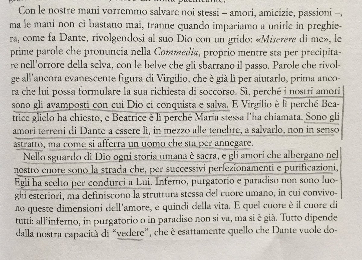 carpediemnau's tweet photo. Illuminante ed esaltante questo passo di ⁦@aledavenia⁩ che introduce all’Inferno di Dante. Dio ci salva attraverso i nostri amori ancor prima che noi chiediamo aiuto. Ispirazione pura. Grazie! https://t.co/oHuf35qVjY