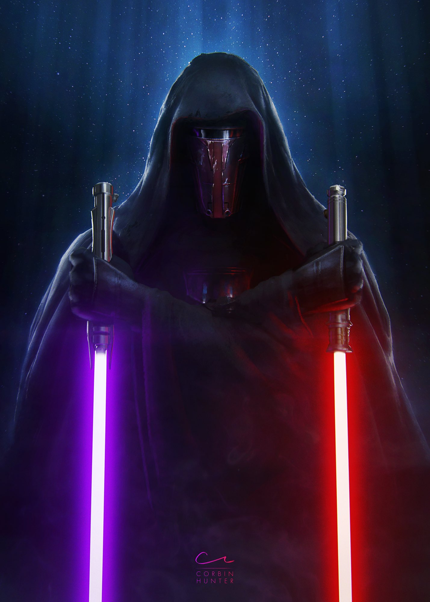 Darth revan cheap purple lightsaber