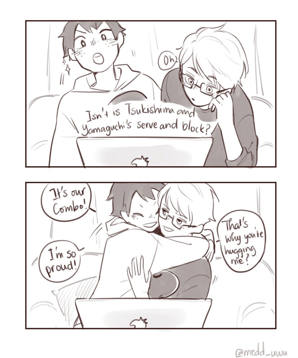 So proud of them #tsukkiyama #ハイキュー 