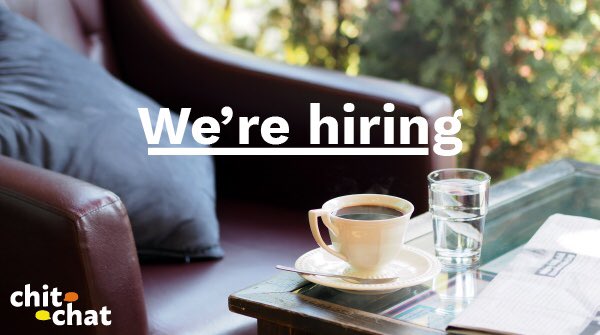Lewis_A_Baxter's tweet photo. Delighted to announce that @chitchatbritain are recruiting! 

We’re looking for an Operations Manager to coordinate day-to-day activities for our fast-growing non-profit.

Email hello@chitchatbritain.org for a job pack. 

#recruitment #job #hiring https://t.co/b0JtqE0DKN