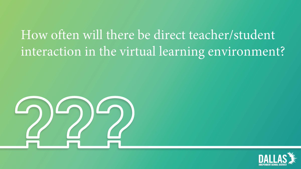 FAQ Answer: In our distance learning model, students and parents can expect an established daily routine that will present both guided learning (teacher directed or led) and independent learning opportunities.  

Details ➡️ bit.ly/346xEwU