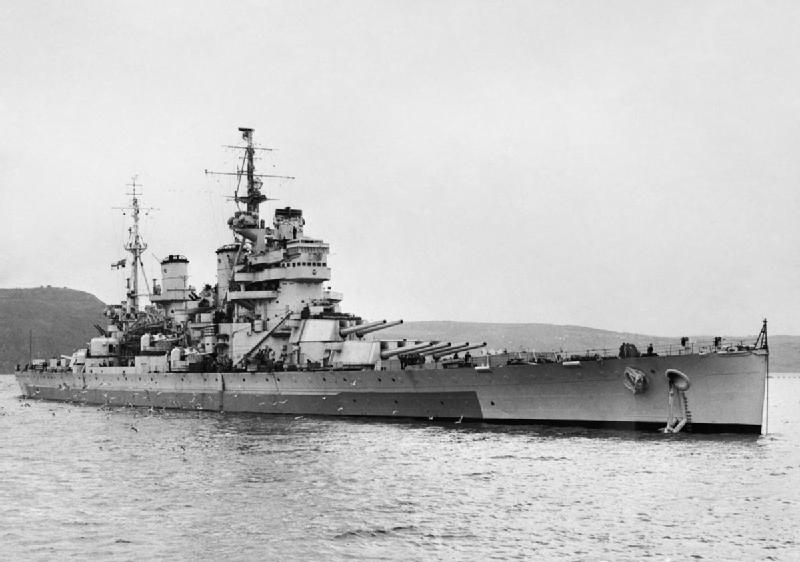 Much like V/Adm Rawlings' force, this contained two modern King George V Class battleships - Adm Fraser's personal flagship HMS Duke of York, & HMS Anson - sisters to V/Adm Rawlings' flagship HMS King George V & HMS Howe.