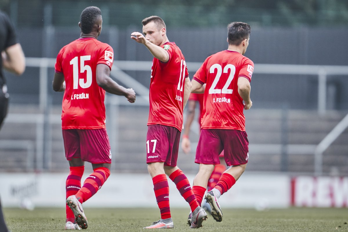 fckoeln's tweet photo. Schön die beiden wieder gemeinsam jubeln zu sehen. 🙌 #effzeh @Jhoncordoba4 https://t.co/pISPufsmA4