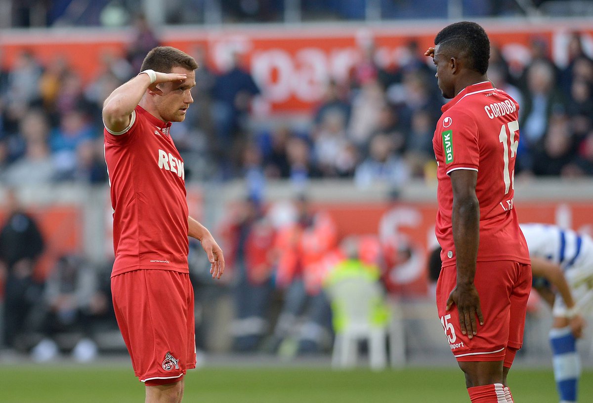 fckoeln's tweet photo. Schön die beiden wieder gemeinsam jubeln zu sehen. 🙌 #effzeh @Jhoncordoba4 https://t.co/pISPufsmA4