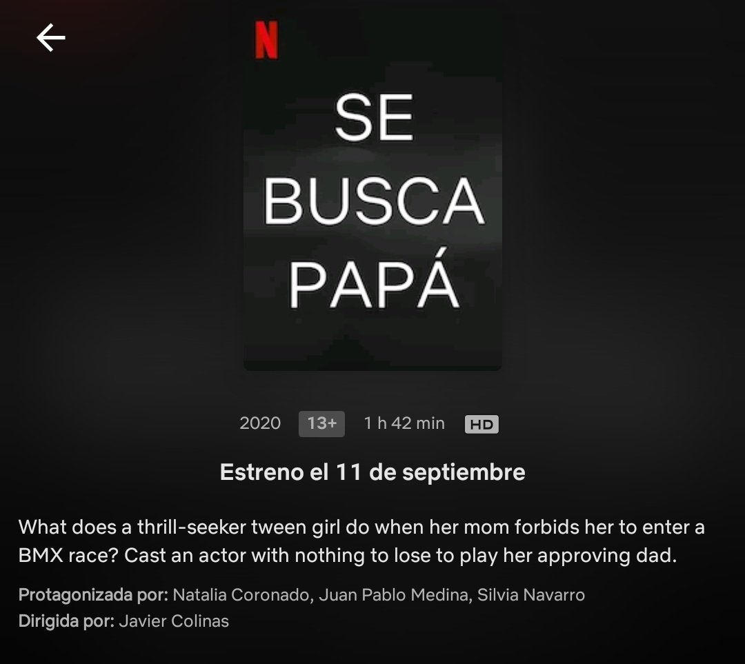 "Se Busca Papá" con <a href="/silvnavarro/">Silvia Navarro</a> se estrena el 11 de Septiembre. Netflix.