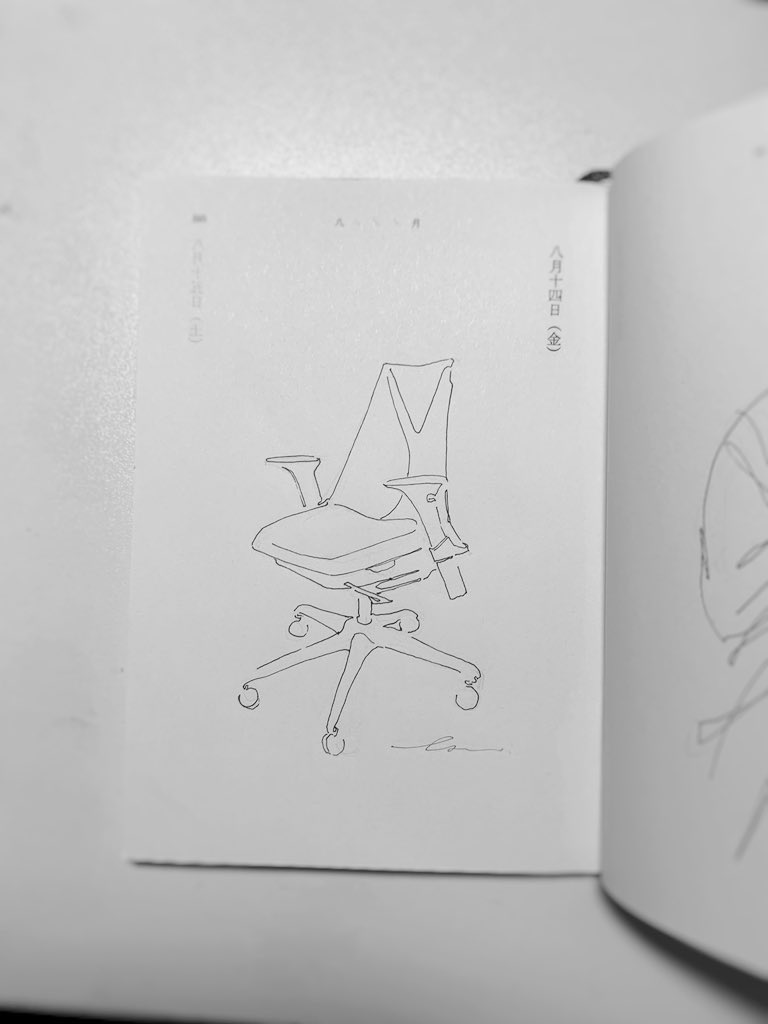 8月14日 新しい椅子
8月15日 いちごのサンデー

 #1日1絵_k 