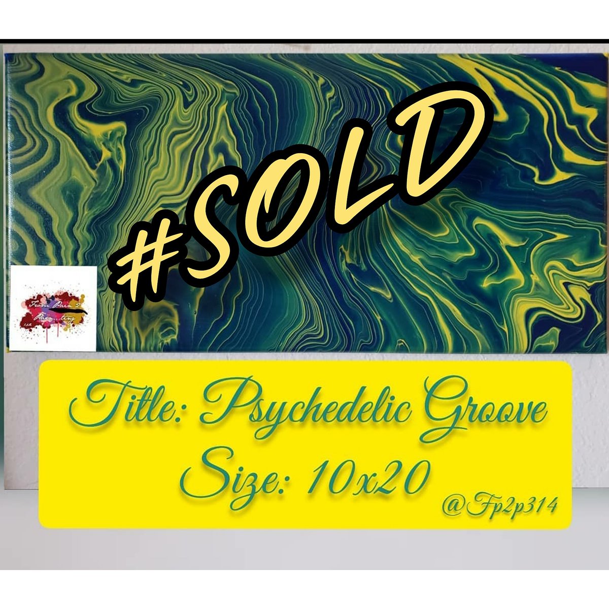 This one is #Sold 💚💛💚💛
#NewBeginnings #Art #Abstractogram #VisualArt #PaintingDaily #Paint #WorkOnCanvas #AcrylicOnCanvas #psychedelicart #ExplorePage  #DopeArt #CincyArt #GalleryWorthy