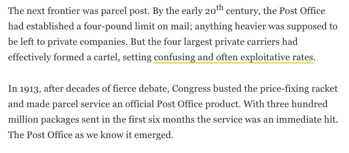 And if you ask why we can't just leave it to the private sector, there are multiple reasons — one of which is that abuse of private market power has historically been a huge issue 2/