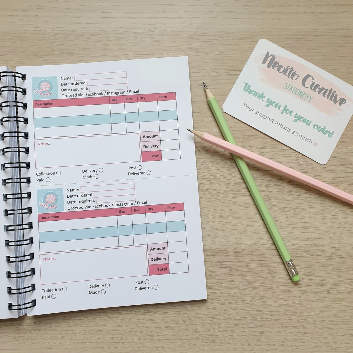 NeoitoCreative's tweet photo. My order books are printed on premium 120gsm paper, and individually designed so they work perfectly for you and your business! https://t.co/cuUMwe81WT #MidlandsHour https://t.co/vfKto9yjVs