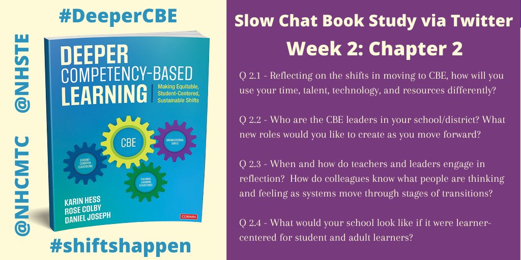 Week 2 of The #DeeperCBE Book Study is gearing up with a focus on Making Organizational Shifts. Here are the Qs for C2's study. We look forward to the conversations. #shiftshappen @rose_rosecolby <a href="/DrKarinHess/">Educational Research in Action</a> @DjosephCBEcoach <a href="/nhste/">NHSTE</a> <a href="/nhcmtc/">NHCMTC</a> <a href="/CorwinPress/">Corwin</a> shorturl.at/oqK17
