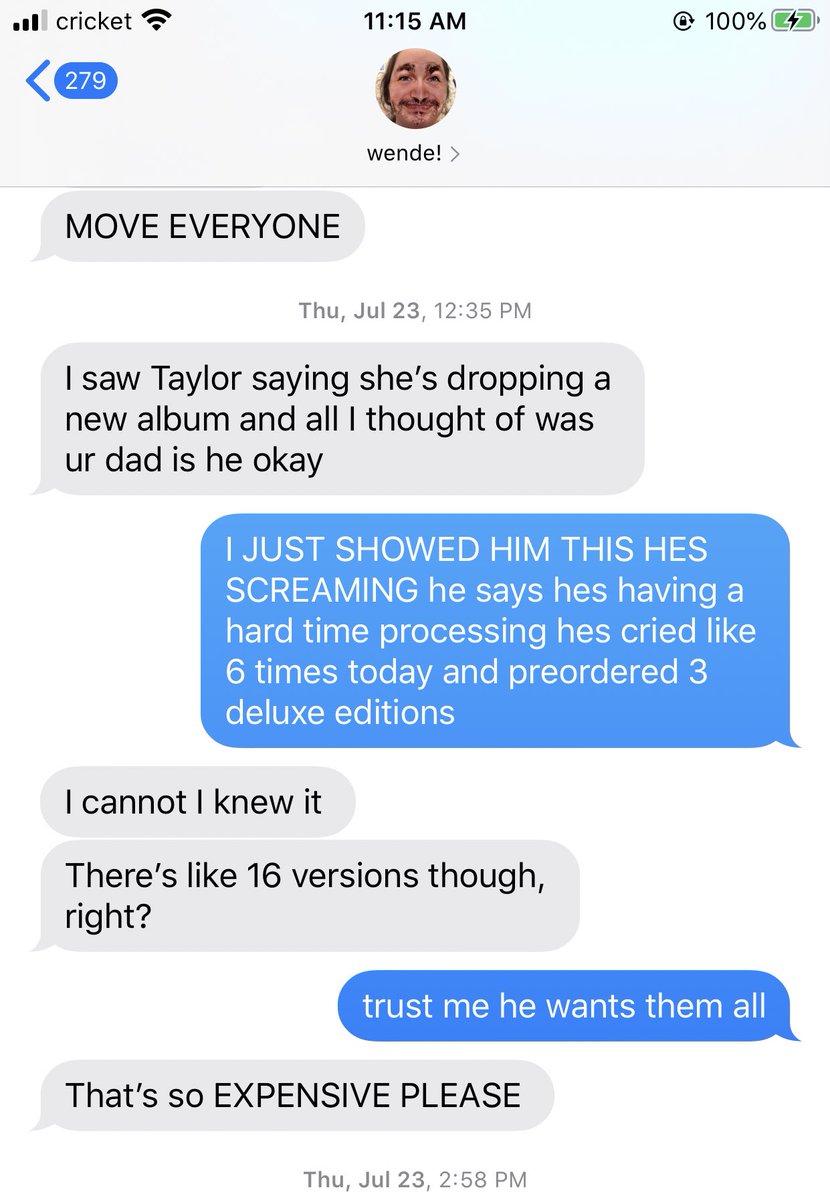 he’s so well known for loving taylor (including at work...) that when folklore was announced i had friends text me asking if he was okay  @taylorswift13