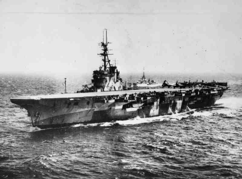 Nonetheless, they each carried 40 aircraft (18-21 Corsair fighters & a similar number of Fairey Barracuda torpedo bombers). Commanded by R/Adm Cecil Harcourt aboard the flagship HMS Venerable, HMS Colossus, HMS Glory & HMS Vengeance were a powerful addition to the Pacific Fleet.