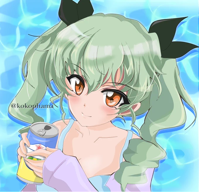 夏らしいドゥーチェ描いてみました✨ 