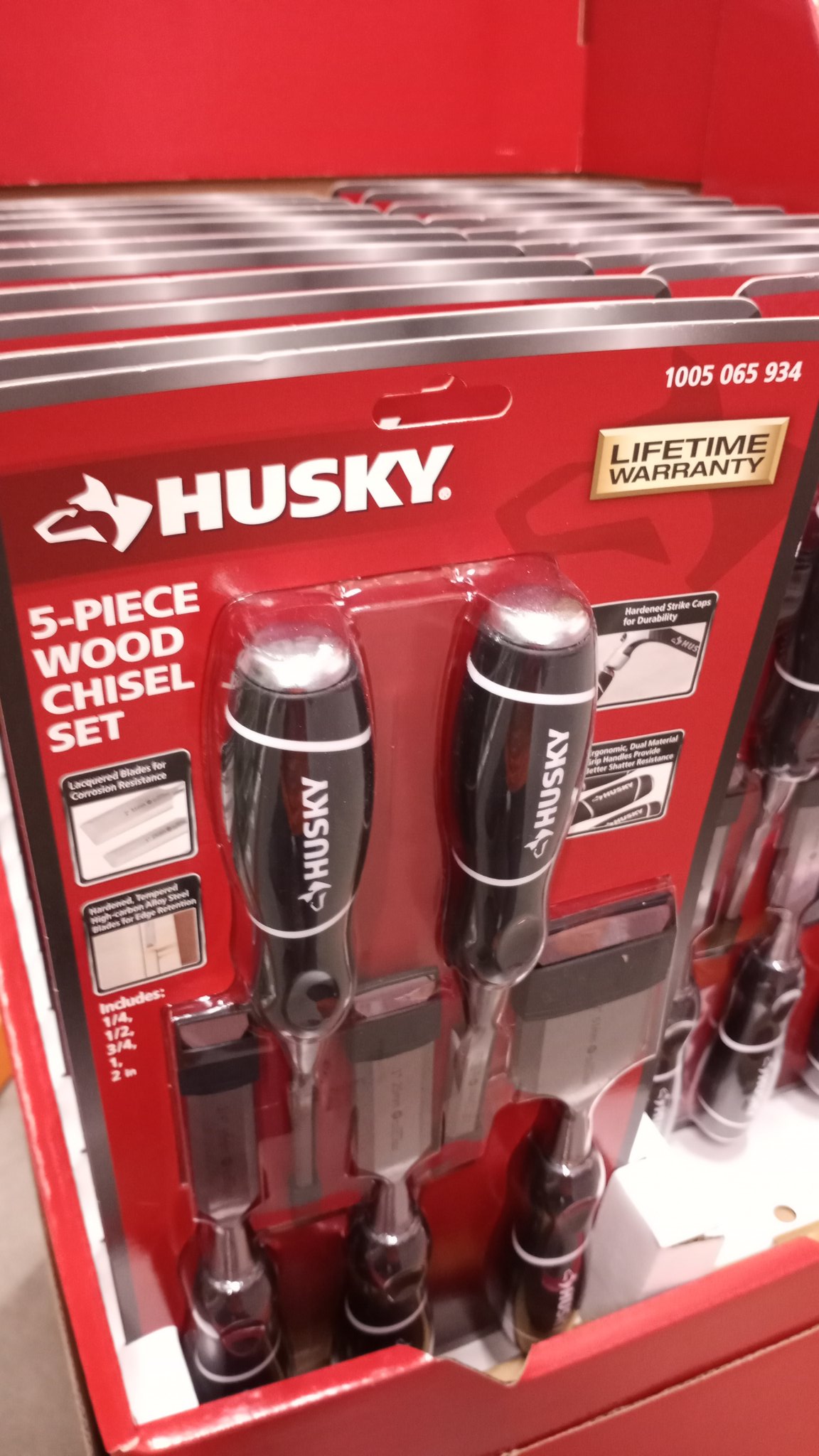 Husky 5 piece sale wood chisel set