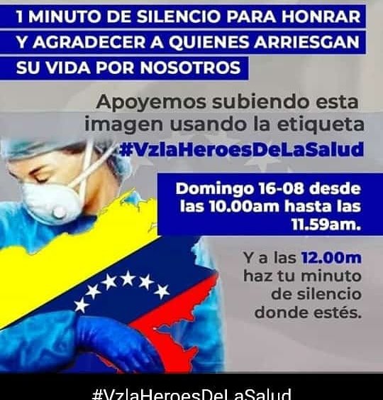 Un minuto de silencio por #VzlaHeroesDeLaSalud!  @OmarPrietoGob <a href="/DamelisChavez/">@DamelisChavezPSUV</a> <a href="/EducacionZEZ/">Educación Zulia</a> <a href="/GobiernoDLZulia/">#ZuliaMia</a> <a href="/dennyschavez3/">dennys chavez</a>