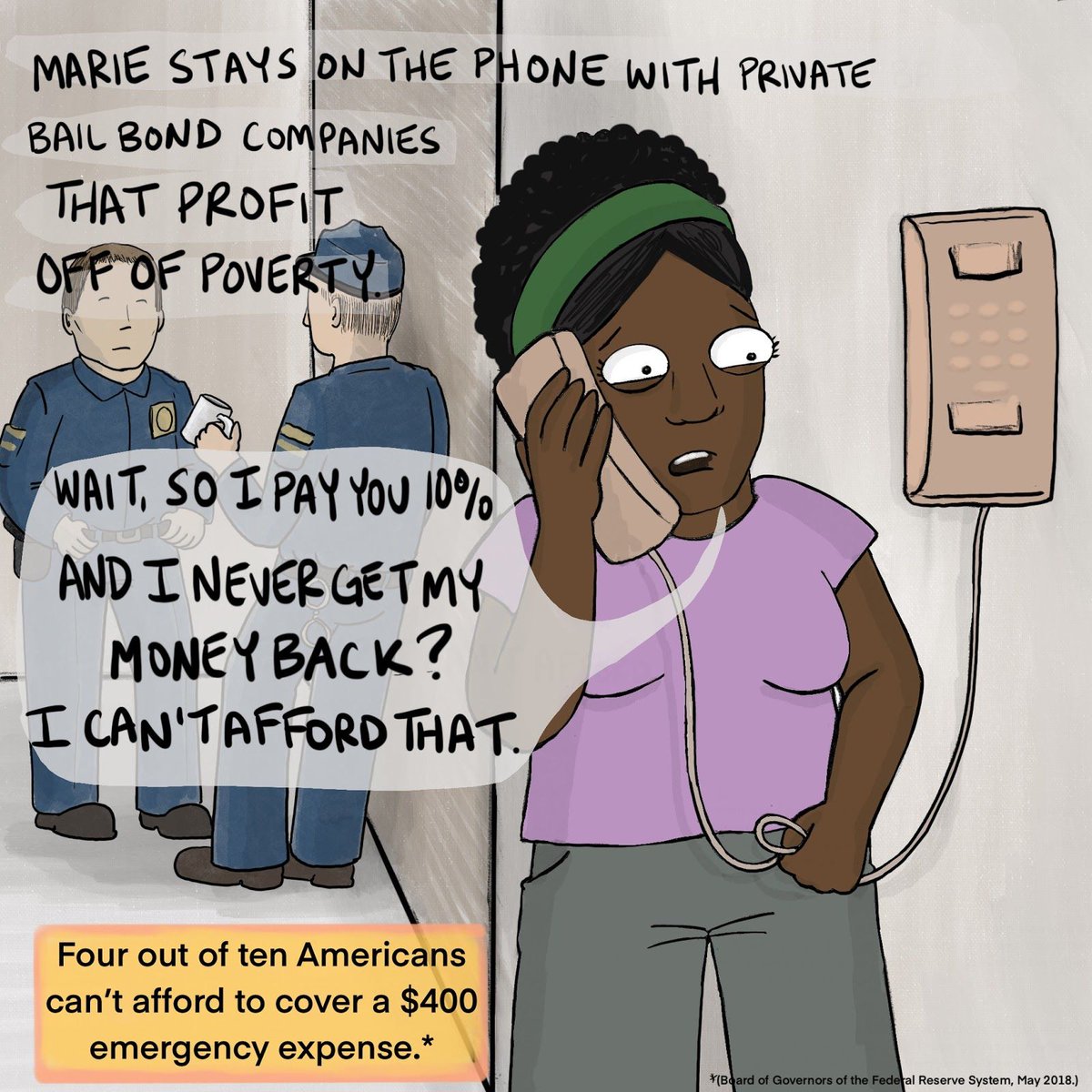 Marie and Sarah have very different experiences with bail. Guess whose story has a happier ending... ⁣⁣ #endcashbail  #blacklivesmatter    #freedomshouldbefree