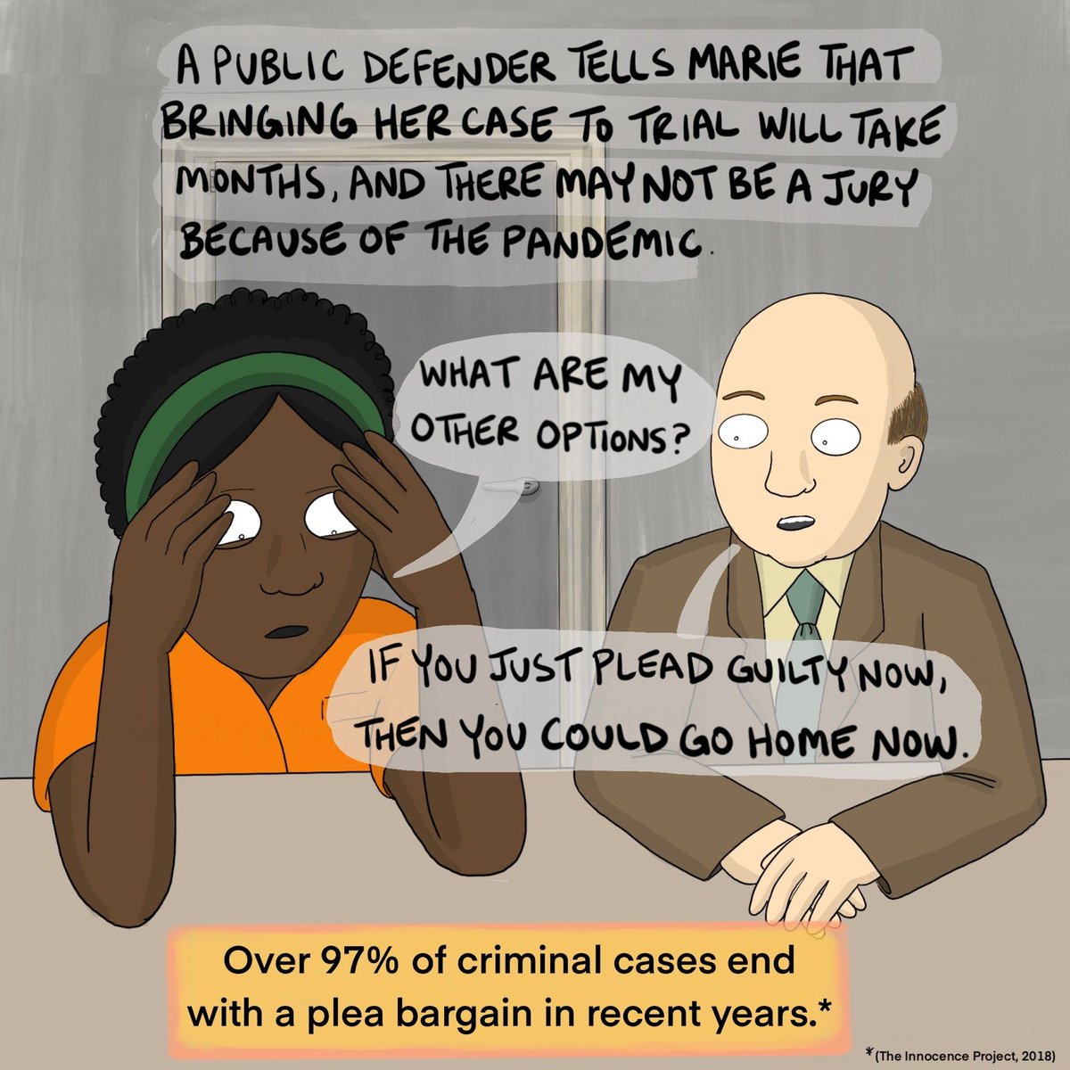 Marie and Sarah have very different experiences with bail. Guess whose story has a happier ending... ⁣⁣ #endcashbail  #blacklivesmatter    #freedomshouldbefree