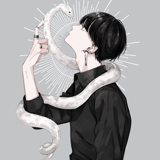 「black hair snake」 illustration images(Latest)｜9pages