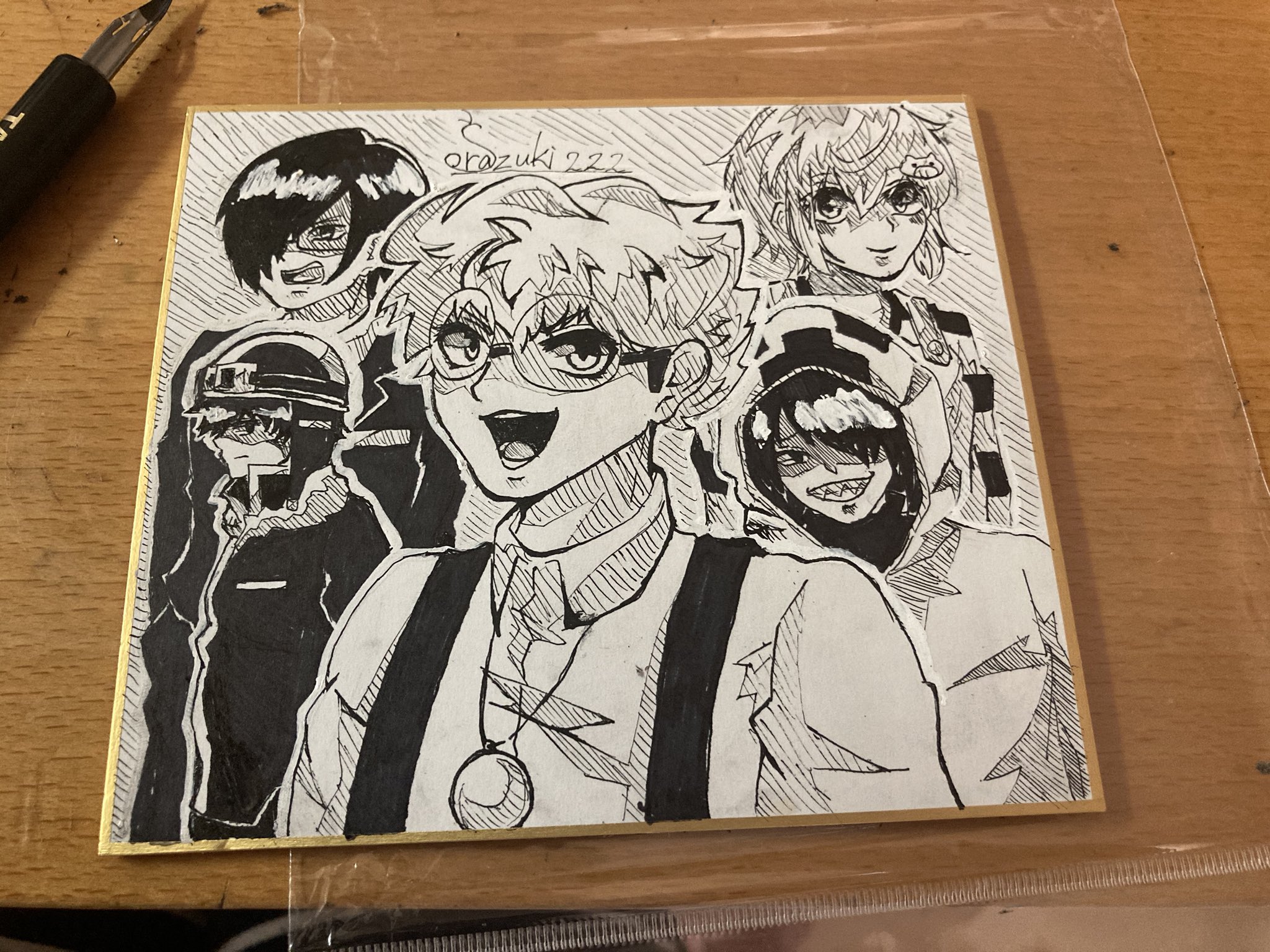 蘇羅蹤ｿﾗﾂﾞｷ のあ 漫画ペン 修正ペン 漫画インク 色紙が届いたんです なので試しに描いてみました 絵描きさんと繋がりたい イラスト Wrwrd Wrwrd好きと繋がりたい Wrwrd絵描きさんと繋がりたい Wrwrdイラスト Wrwrd描いてみた 8月なのでwrwrd