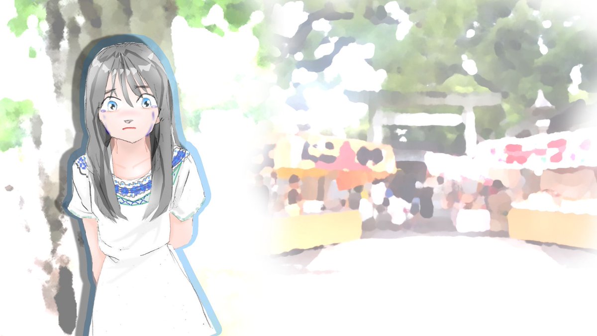 Kankan 今回は４回ほど描き直したけど それでも全然似なかった きっと悲しい顔は美海ちゃんには似合わないんだと そんな言い訳で誤魔化すしかない ホント 涙シリーズは東北産には似合わないんだろうな それでももう少し続けます 自分の心の為に