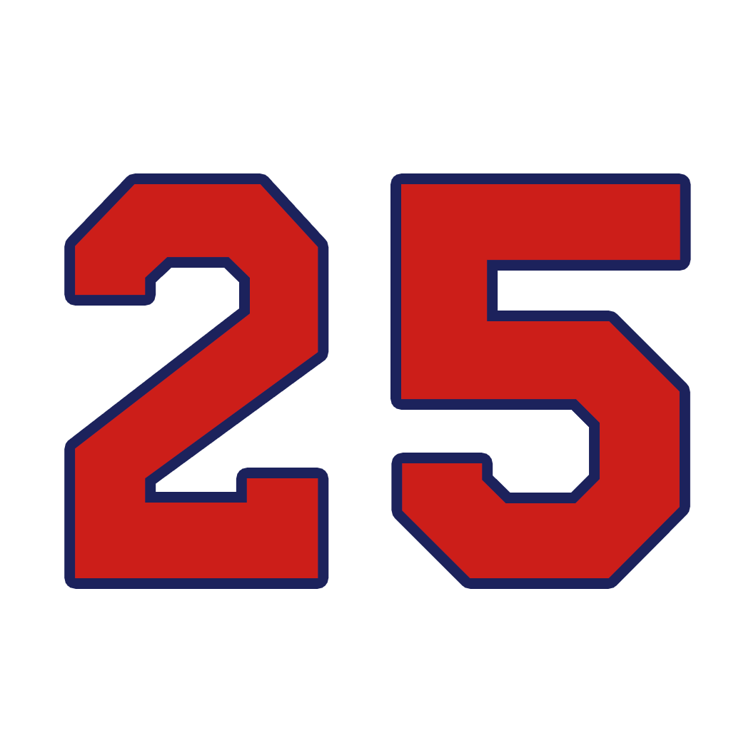 25 jersey number