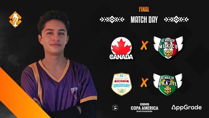 #GCABS • MATCHDAY

FINALS NA &amp; SA

1️⃣ 🇨🇦 CAN 🆚 MEX 🇲🇽
2️⃣ 🇺🇾 URU 🆚 BRA 🇧🇷

[EN VIVO / LIVE]
HOY - TODAY
🕓 21 HS (ET)
🇪🇸 <a href="/n_earz/">NeaRz</a> &amp; <a href="/MannyR_BS/">MannyR</a>
📺 youtube.com/c/neaRzTV

🇧🇷 <a href="/GustovowOficial/">Gustovow 🇧🇷🇺🇸</a>
📺 youtube.com/c/gustovow

🇬🇧 <a href="/reddysetgoooo/">ReddySet</a>
📺 Twitch.tv/ReddySet