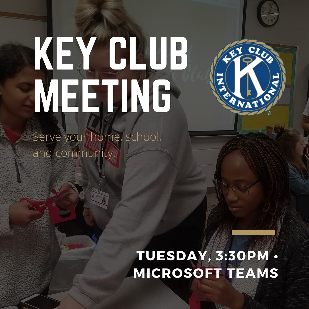 LHS_KeyClub_'s tweet photo. We have a meeting this Tuesday! Join our Remind101 @keyclubwow for instructions on how to join. https://t.co/DpDntd3WVB