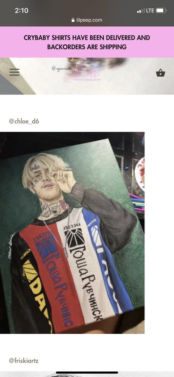 Chloe_D6's tweet photo. Thought it was cool my artwork of Peep got put on his official website and I’m big happy :))) https://t.co/2s16edoXZ5
