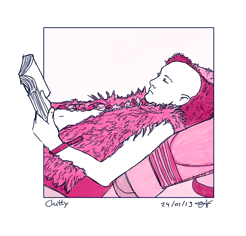ArtofAmber's tweet photo. It’s probably about time I started uploading some stuff I drew while I was in New Zealand. Here’s someone I met at #IgnitionFestival, #reading in a pile of pillows 📚 #art #illustration #pink #drawing https://t.co/WZE0uGHOjG