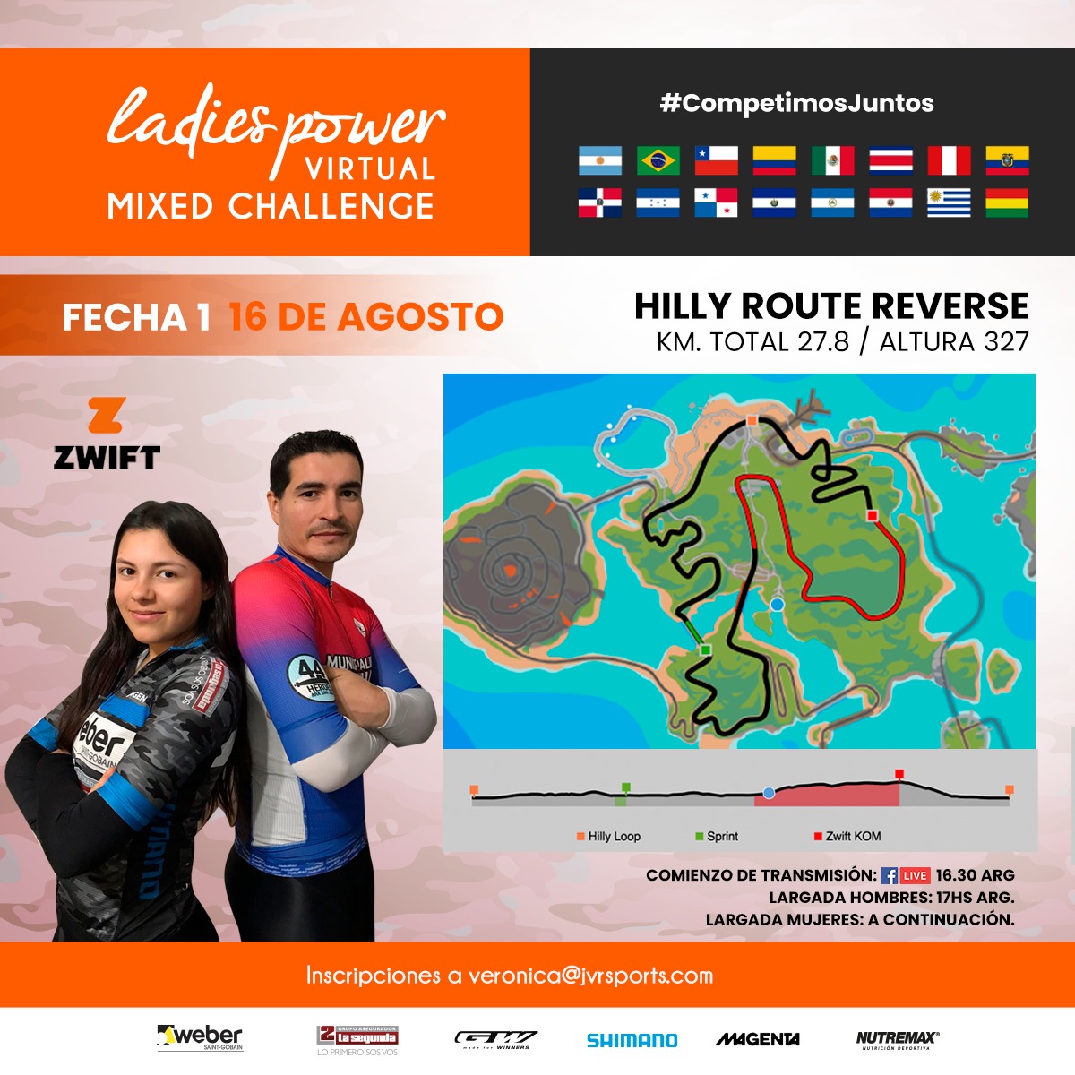 ElLadiesPower's tweet photo. A las 16:30 hs de Argentina se pone en marcha el #LadiesPowerVirtualMixChallenge una nueva oportunidad de correr, esta vez corren los hombres y también las mujeres, para hacer una sola general.
Transmisión en Facebook live con @infoadolfo @verimarar y @Jorge_E_Romero https://t.co/gUaYpQu6dN