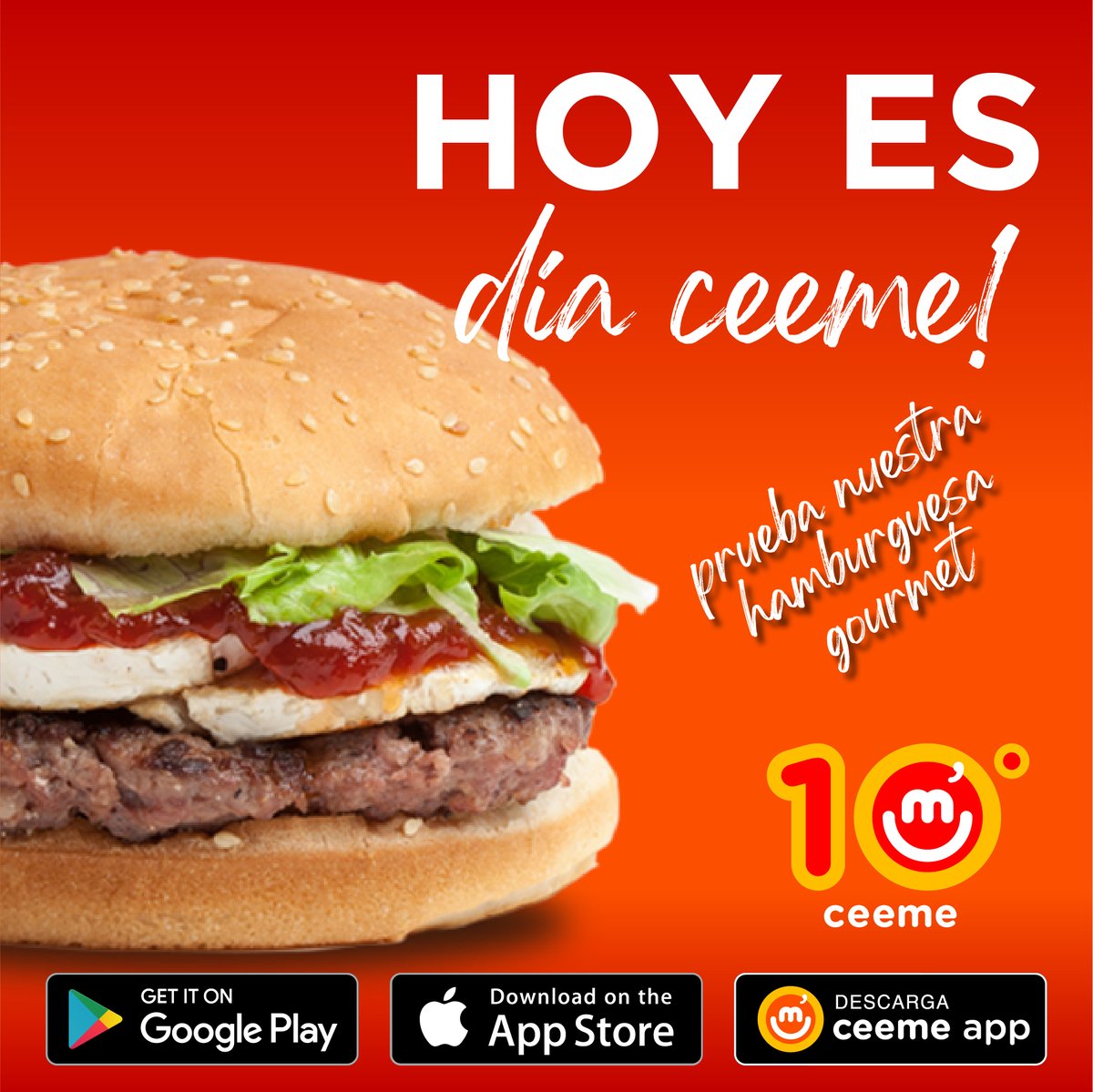 pizzeriaceeme's tweet photo. Hoy es día Ceeme, y esta es nuestra Hamburguesa Gourmet. Tiene una pinta espectacular, ¿o no? 😍

iOS: https://t.co/UlYVCzMyTd
Android: https://t.co/dLOtE4WJqZ
#pilardelahoradada #pizzeriaceeme #alicante #pizzeria https://t.co/qWBzu1VIrv