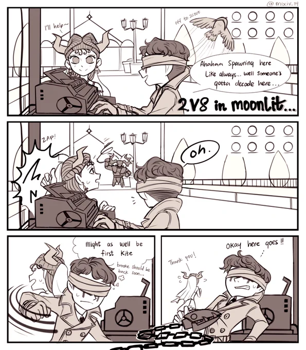 Ahaha anyways I'm traumatised #IdentityV 