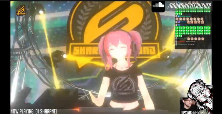 ShuNOST's tweet photo. DJ Pinktailzちゃん 久々に見れて嬉しかった。
#SHARPNELSOUND https://t.co/2RyP0q3ikE
