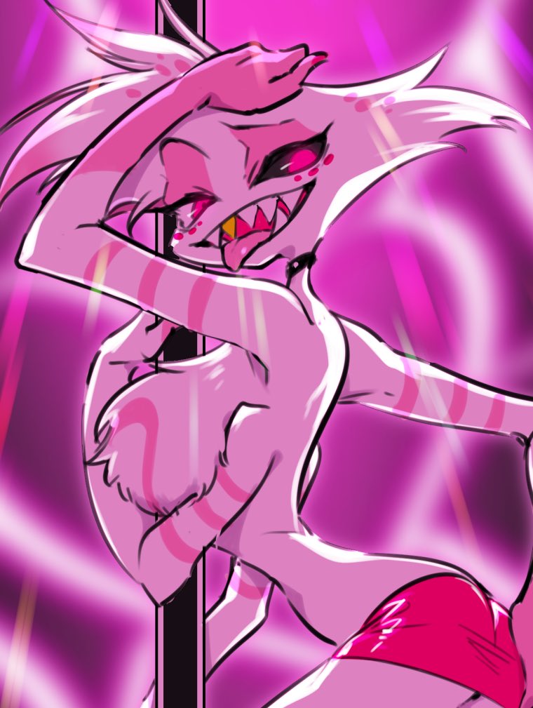 「ADDICTのエンジェル兄さん良すぎて…
#hazbinhotel
#angel」|コオンのイラスト